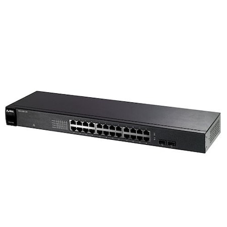 Zyxel Communications 24 Port Gig Rackmount Switch, GS110024 GS1100-24